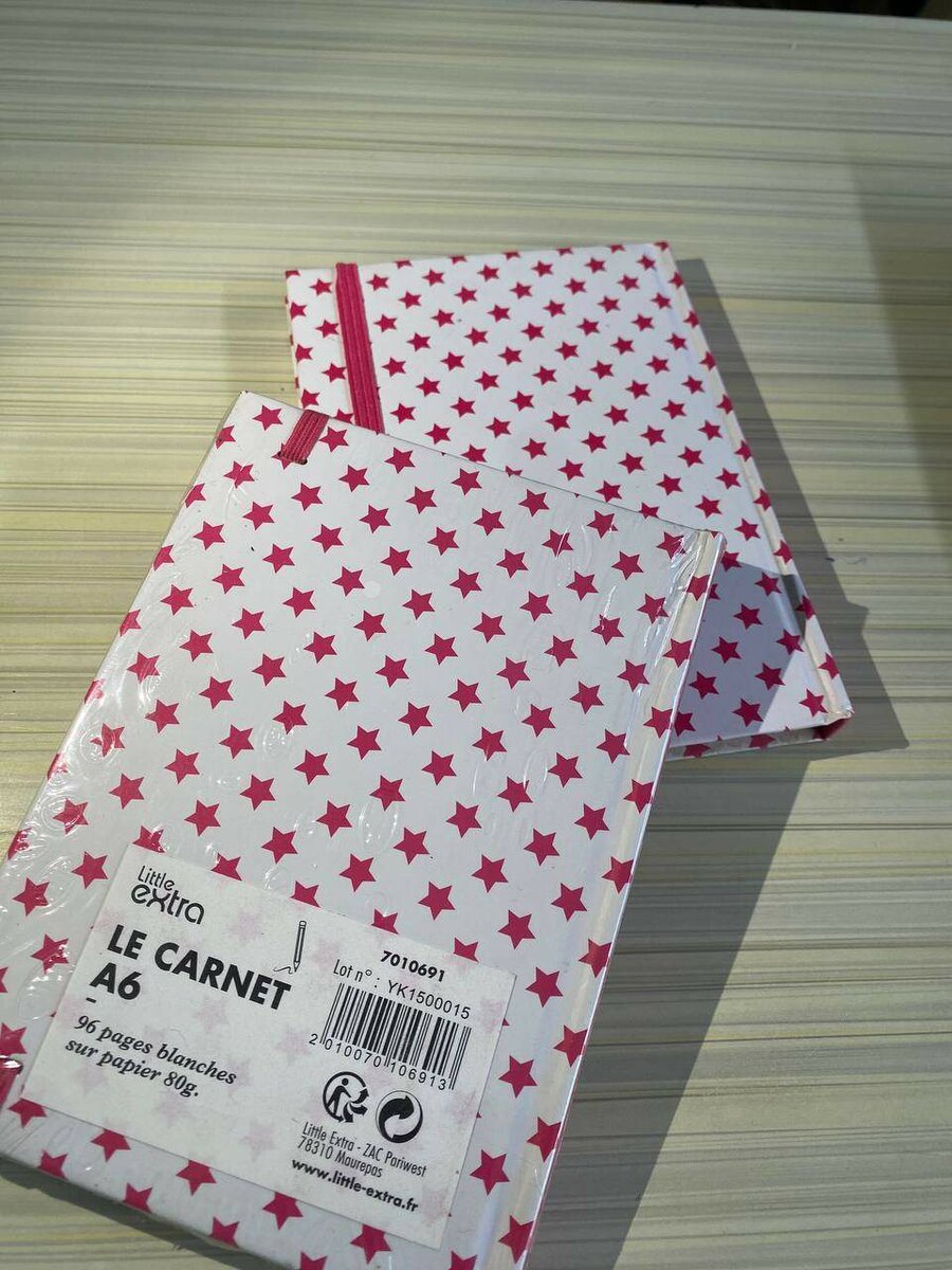 Carnet étoilé A6 élégant