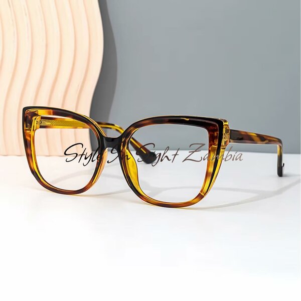 Image glasses, in glossy frame, for work at the computer and telephone with protection against screen radiation 