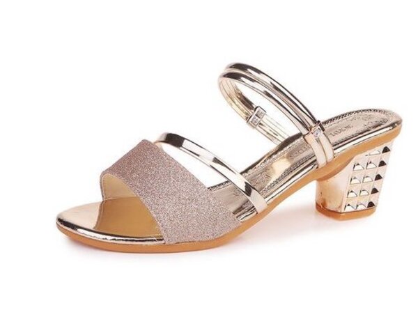 Women Shoes Sandals Heels Slip