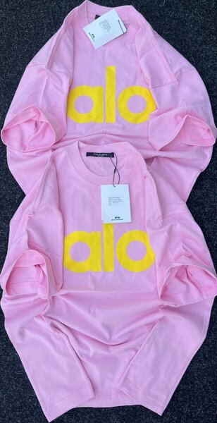 T-shirt rose "alo"
