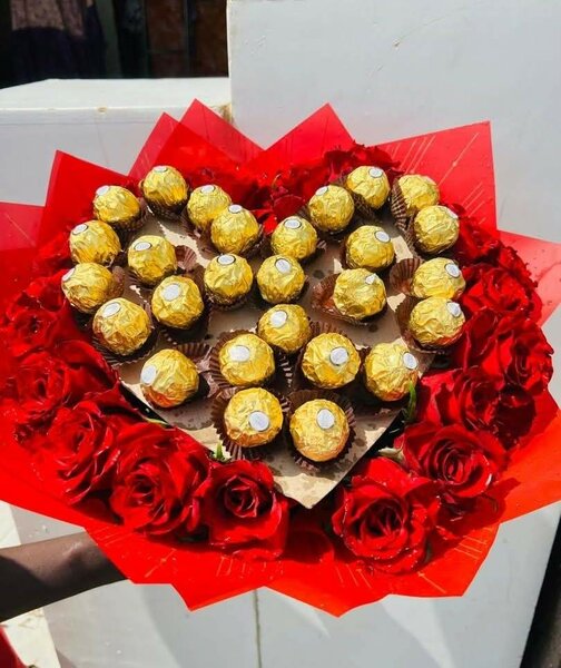Bouquet de Chocolats et Roses