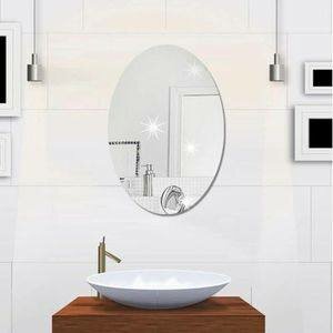 Miroir ovale mural élégant