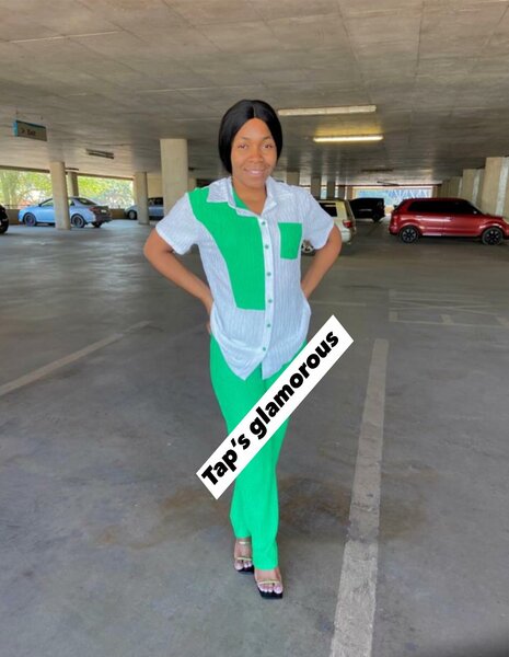 Suit double shirt + green pants