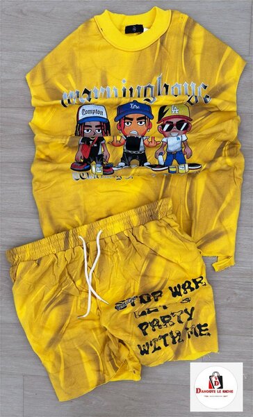 Ensemble T-shirt et short Cartoon