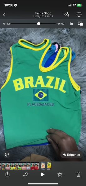 Débardeurs colorés imprimés