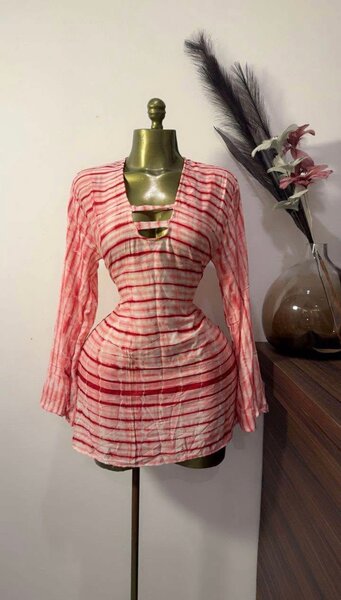 Robe Tunique Rayée Femme