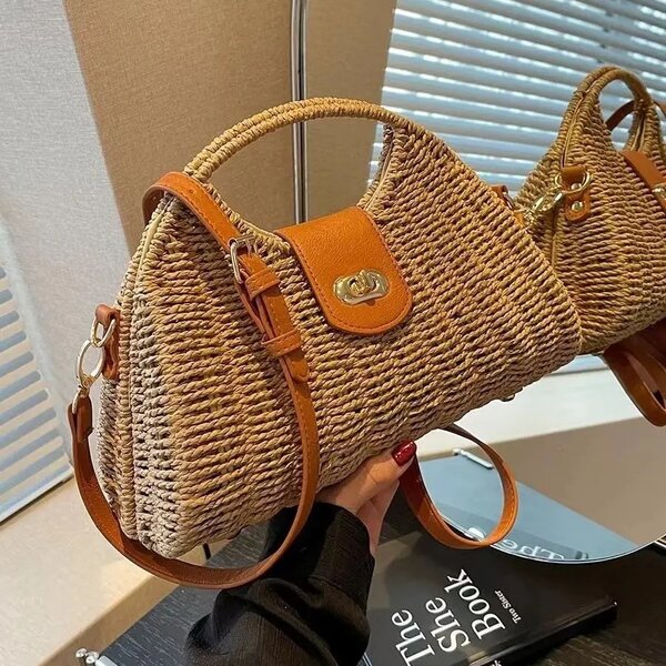 Ladies woven hand bag