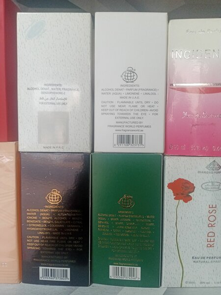 BARAKKAT ROUGE 540 50mle. VERSUS CRYSTAL NOIR 50mle .  AND M