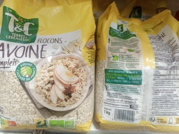 Flocons d'Avoine Complets Bio