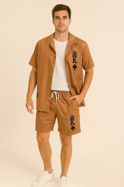 Ensemble short imprimé homme