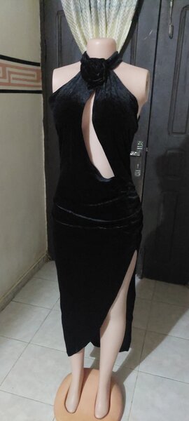 Robe de soirée velours noir