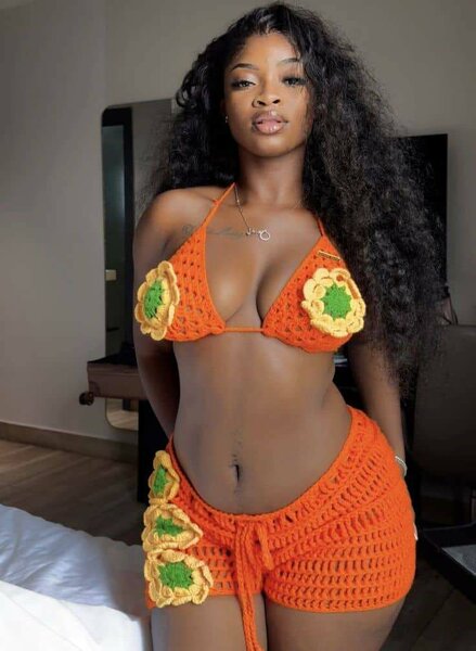 Bikini crochet coloré