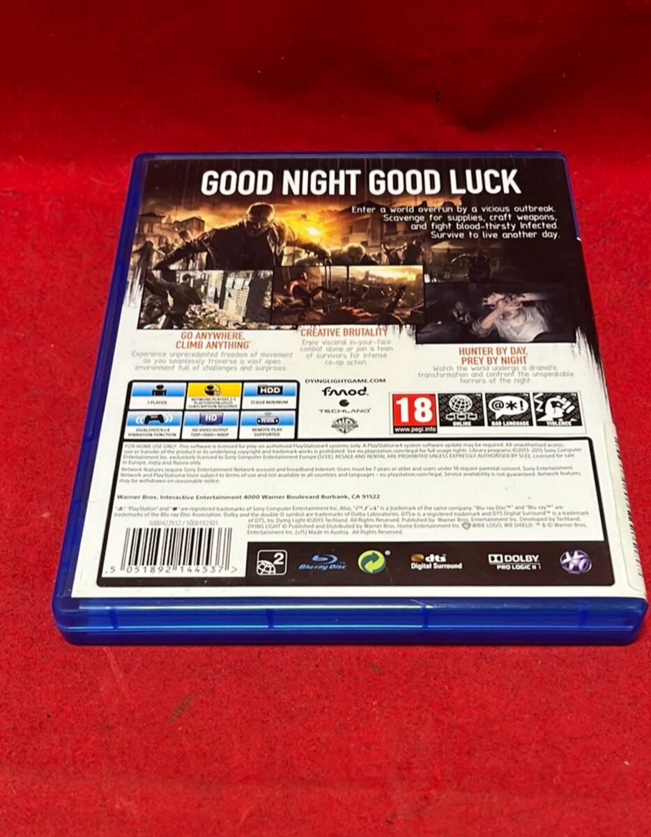 DYING LIGHT - Ps4 edition