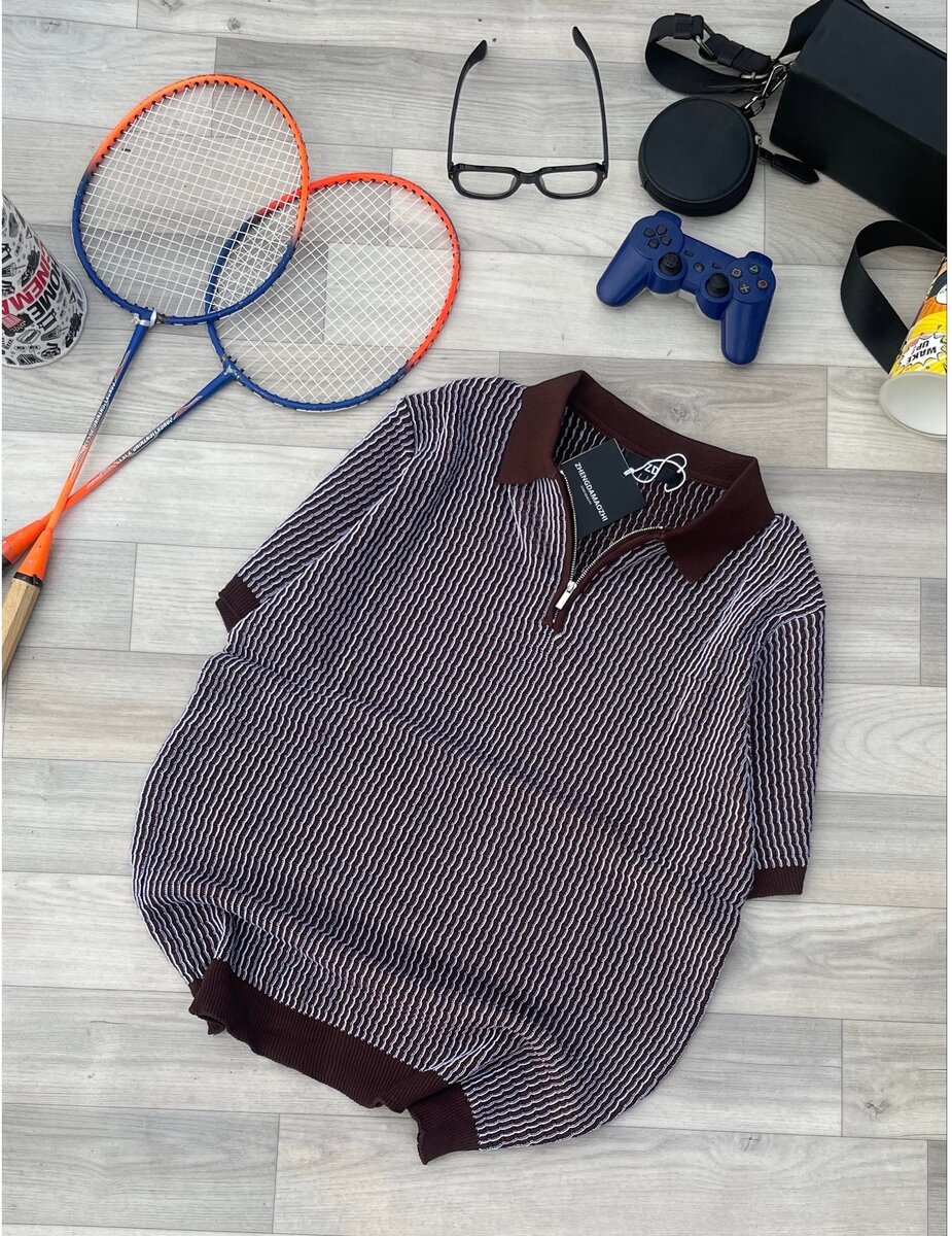 Polo en tricot décontracté hommes