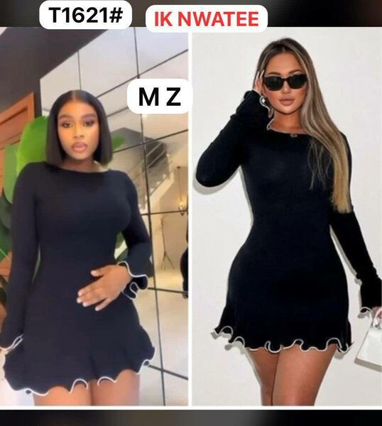 Robe moulante noire élégante