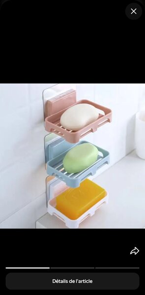 Porte-savon mural design