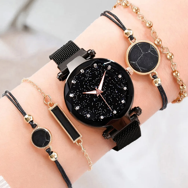 Montre élégante avec bracelets