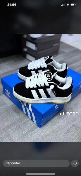 Baskets noires classiques Adidas