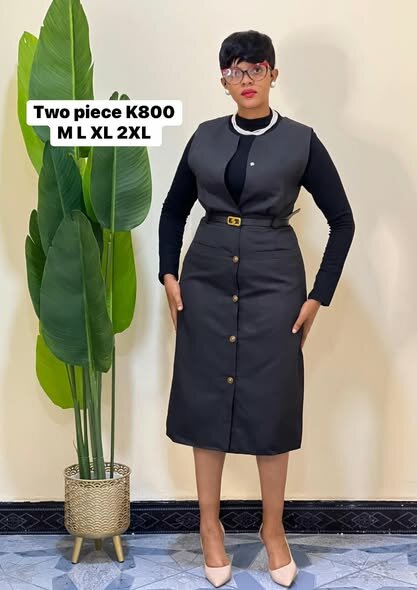 TWO-PIECE SUIT  dark grey