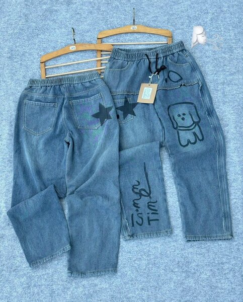 Jeans décontractés imprimés