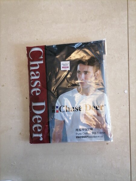 Men crew neck undershirt /body fit. Pure cotton rib t-shirt