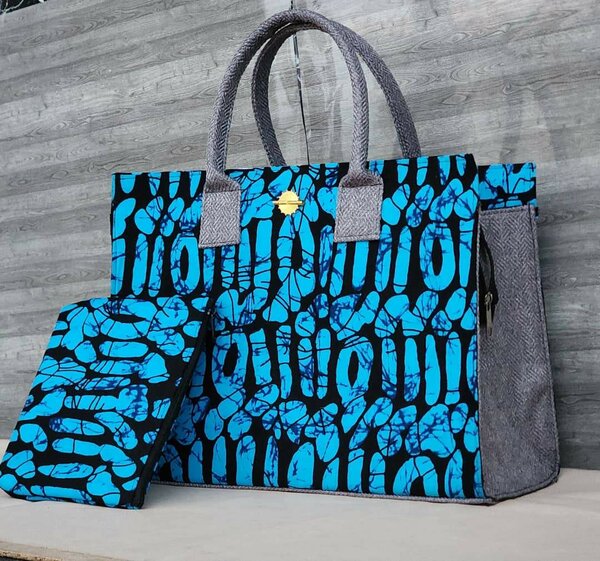 Sac à main en toile imprimée