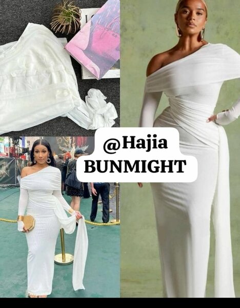 Robe Élégante Blanche Asymétrique