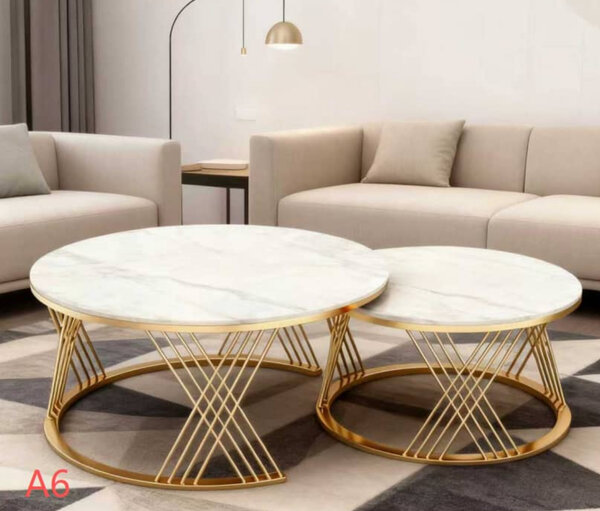 Tables basses en marbre luxe