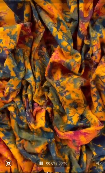 Hand dyed batik fabric