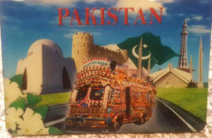 Pakistani Monuments Truck Fridge Magnet.
