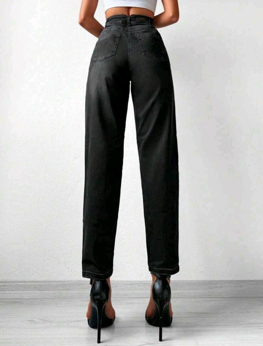 Jeans femme taille haute