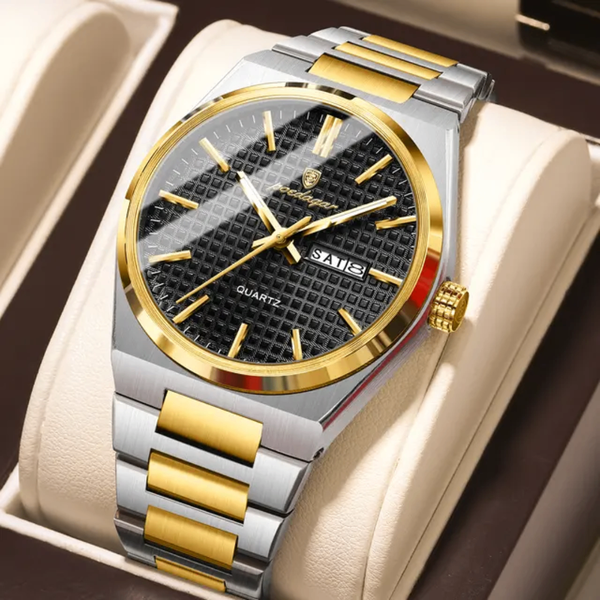 Montre homme luxe bicolore