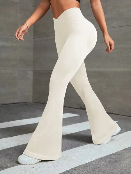 Pantalon flare élégant femme