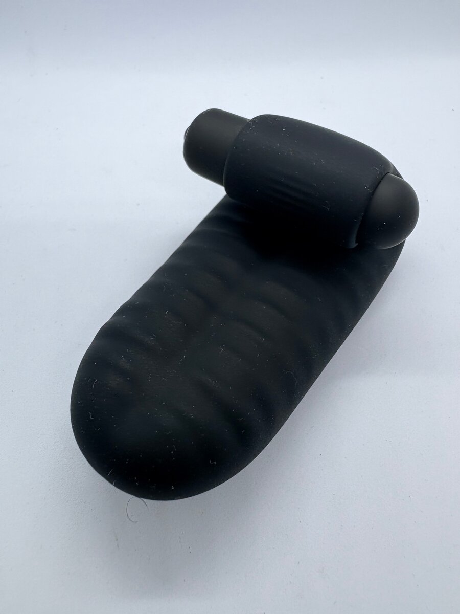 Anneau vibrant silicone noir