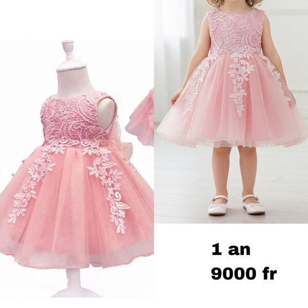 Robe de fête enfant rose