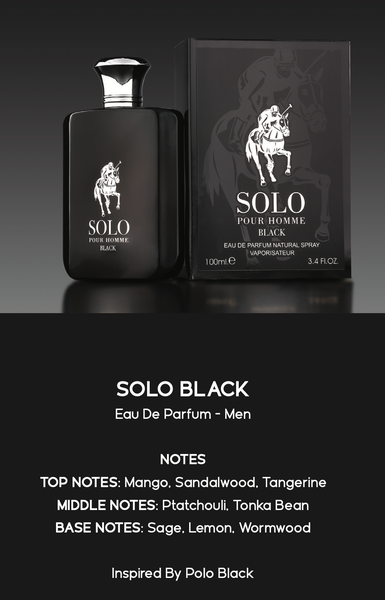 Solo Black Eau De Parfum Homme