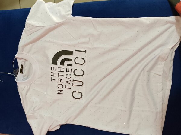 T-shirt blanc logo Gucci