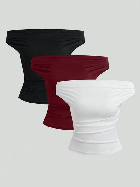 Lot de Tops Femme Épaules Dénudées