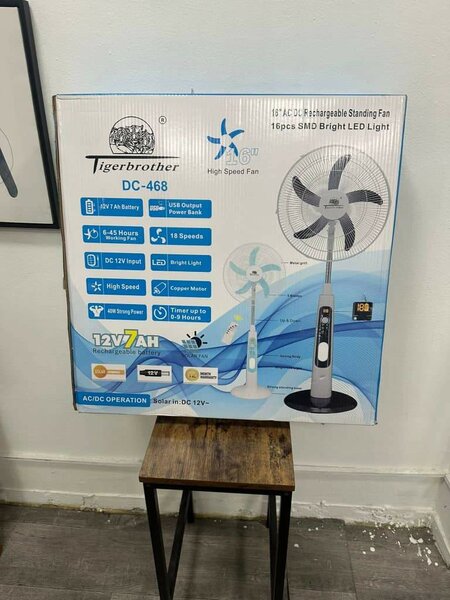 Ventilateur sur pied rechargeable