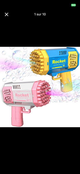 Pistolet à bulles Rocket