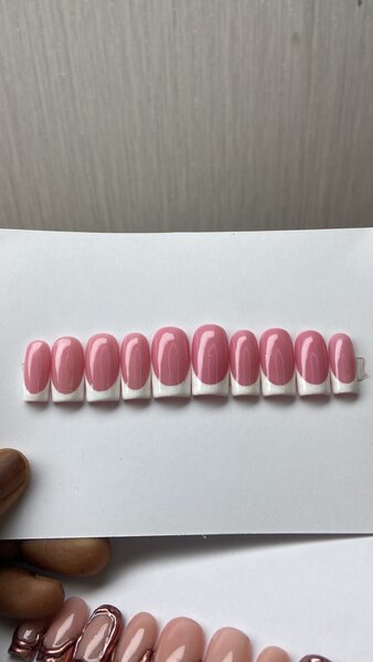 Ongles Press-On Rose Chic