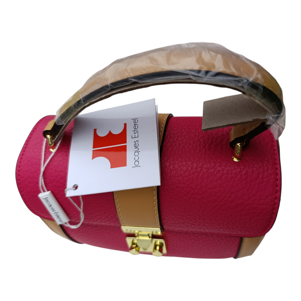 Sac à main en cuir rose