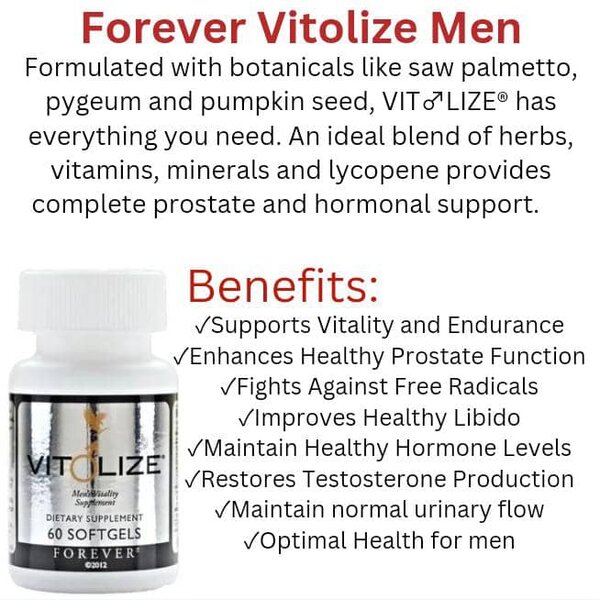 Forever Vitolize Men Benefits-Prostate Health