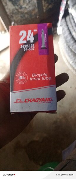 Chambre à air vélo 24 pouces