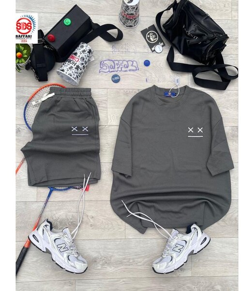 Ensemble T-shirt et Short Gris