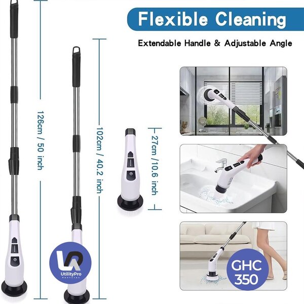 Electric scrubbing and cleaning brush