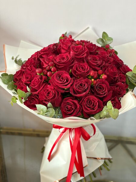 Bouquet de roses rouges