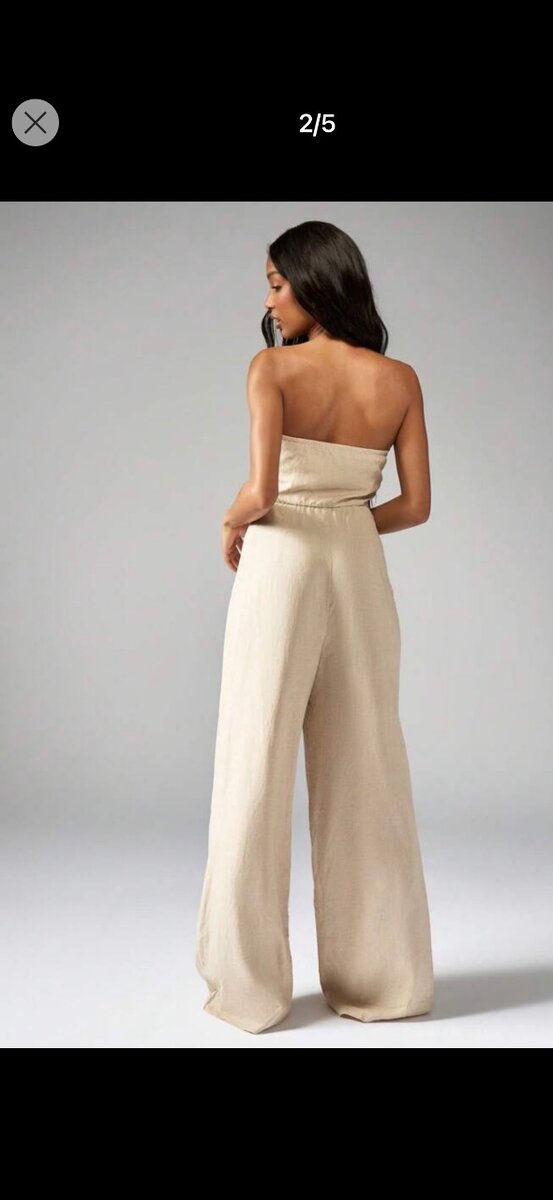 Combinaison chic sans bretelles