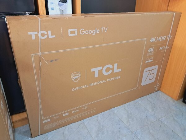 Brand new TCL 75 INCHES UHD SMART ANDROID TV
