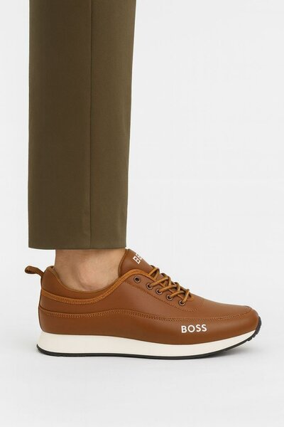 Sneakers marron pour hommes élégants